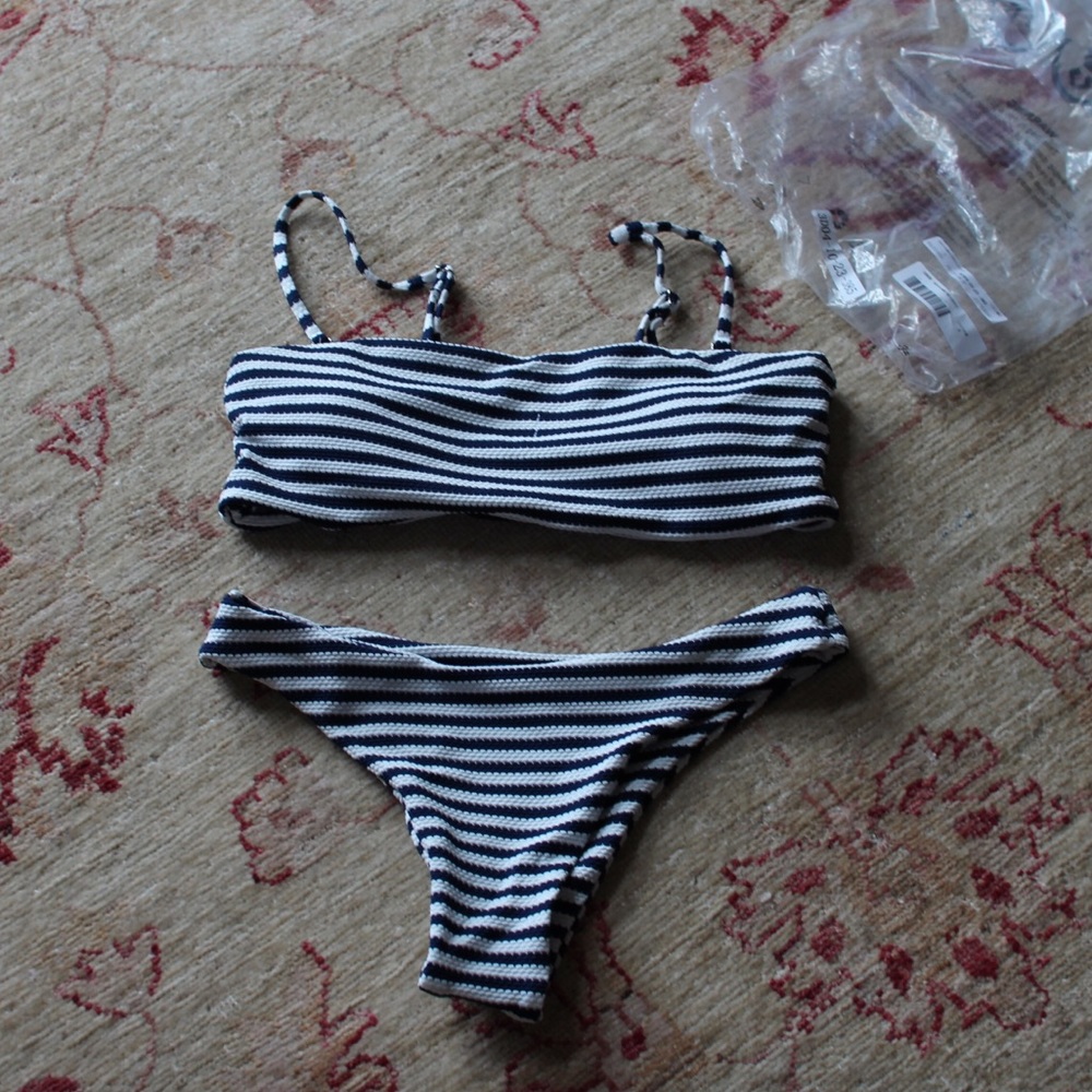 Shein Navy & White Bikini